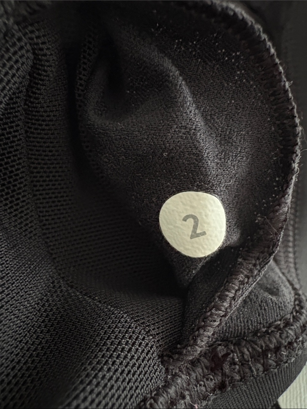 lululemon Black Strappy Sports Bra with removable cups. Size 2 - Picture 3 of 4